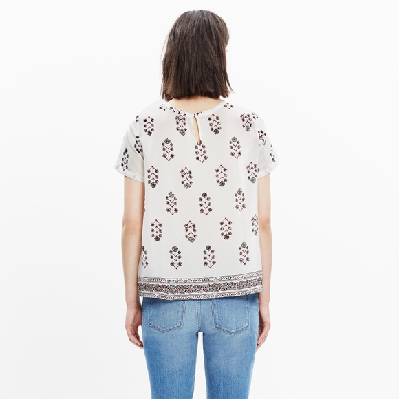 Madewell Silk floral top - size S - Picture 4 of 8